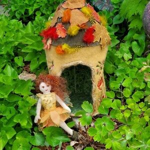 Woodland Fairy and Hut Custom Made